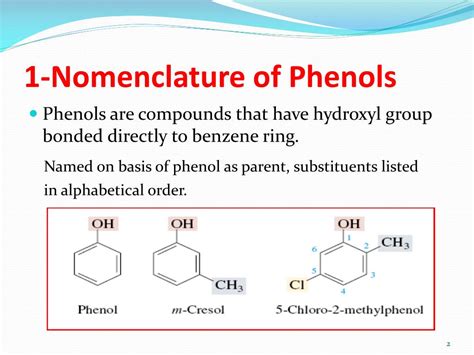 PPT - Chapter 2 Phenols PowerPoint Presentation, free download - ID:2962623