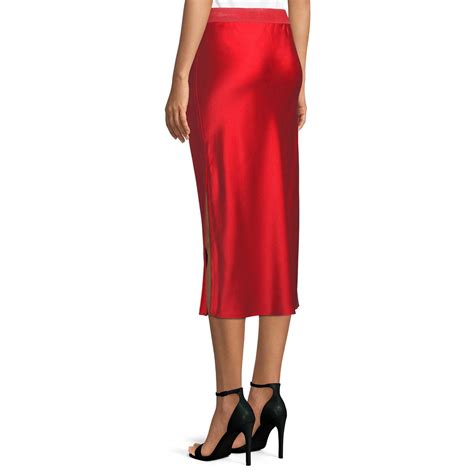 Theory Silk Satin Pull-On Skirt – evaChic