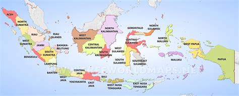 Indonesia States Map