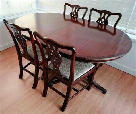 Stokers mahogany extending dining table plus 4 chairs. | in Liverpool ...