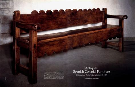 Spanish Colonial Furniture | Architectural Digest | MAY 1989