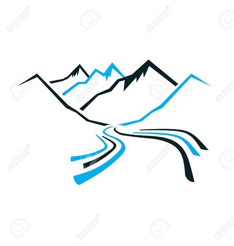 mountain river black and white clipart 20 free Cliparts | Download ...