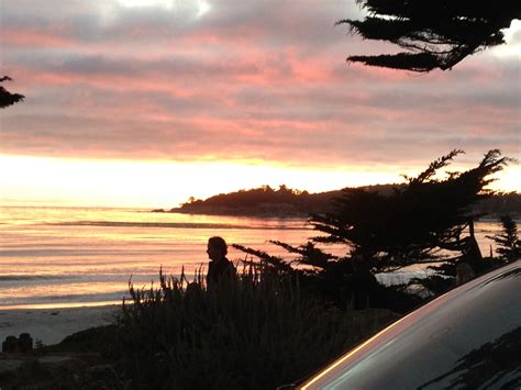 Sunset at Carmel-By-The-Sea Everyone heads to the beach to watch the ...