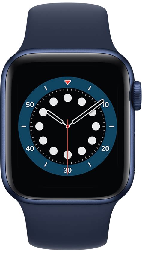 Apple Watch Series 6 44mm GPS Smart Watch - Blue Aluminum Case with ...