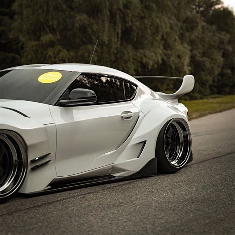 Slammed Toyota Supra Looks Like a Tesla-TRD Mashup - autoevolution