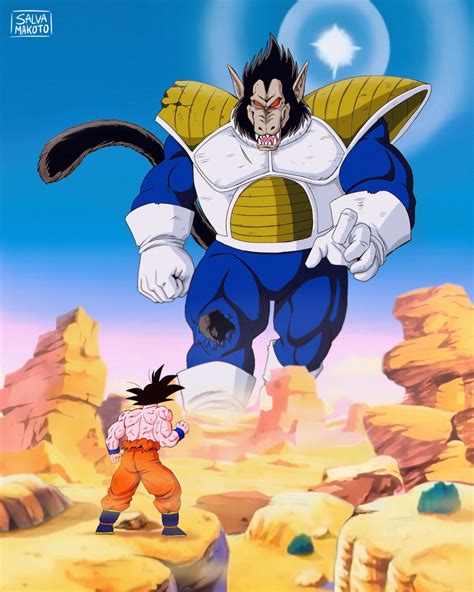 Goku Vs Vegeta Ozaru by salvamakoto on DeviantArt