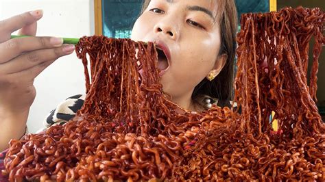 mukbang spicy noodles x10 very yummy | noodle mukbang | eating spicy ...