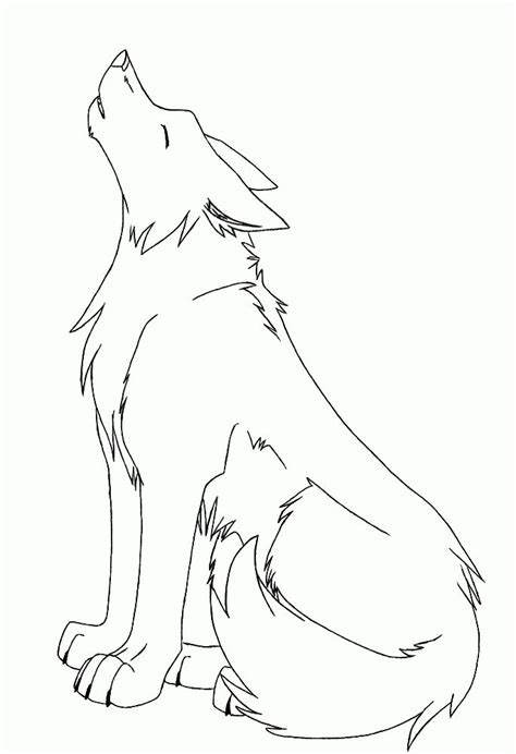 Download or print this amazing coloring page: Wolf lineart request ...