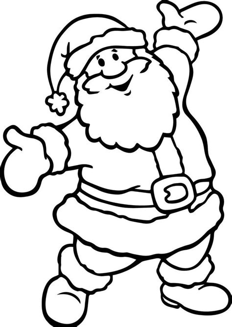 Santa Claus Printable Coloring Pages #coloringsheets | Santa coloring ...