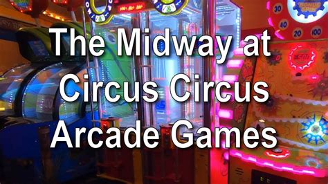 Las Vegas The Midway at Circus Circus Arcade Games - YouTube