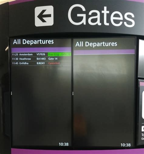 Edinburgh Airport departure screens © Thomas Nugent :: Geograph Britain ...