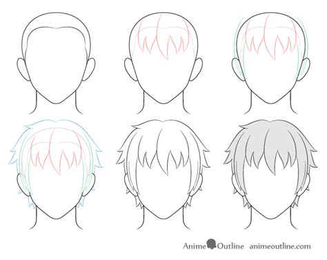 How To Draw Male Hair Anime