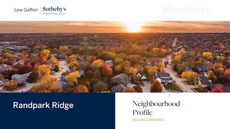 Neighbourhood Profile - Randpark Ridge