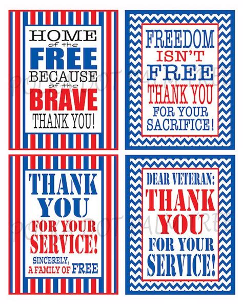 Military Thank You Cards Free Printable - Printable Word Searches