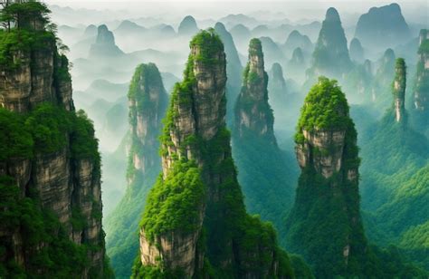 Premium AI Image | zhangjiajie national park in china