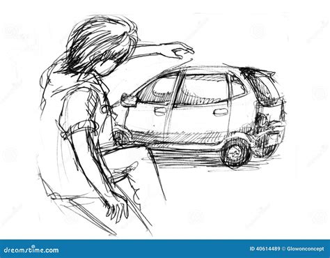 People In Car Drawing Gallery - That Cham Online