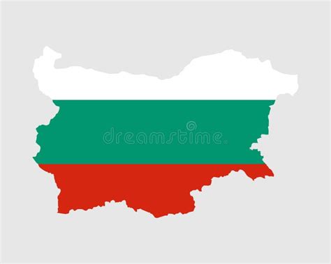 Bulgaria Map Flag. Map of Bulgaria with the Bulgarian Country Flag ...