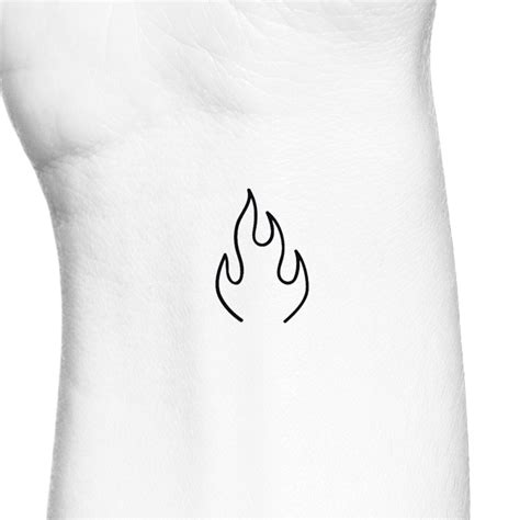 Details more than 73 flame outline tattoo - in.cdgdbentre