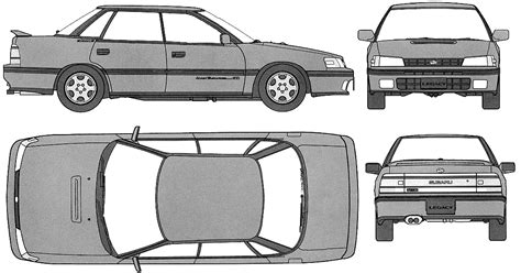 Subaru Legacy BC RS (S1) group A (1990) - Racing Cars