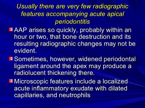 Acute Apical Periodontitis Radiograph