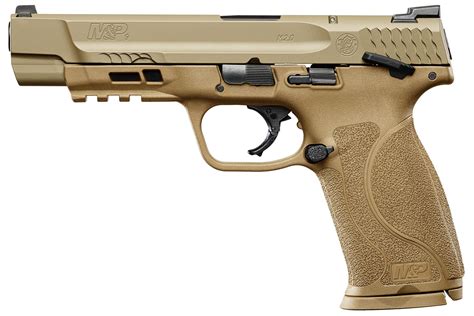 Smith & Wesson M&P9 M2.0 9mm FDE Centerfire Pistol with 5-inch Barrel ...