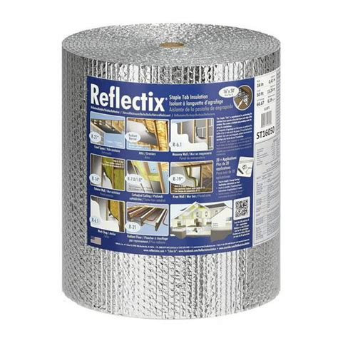 Reflectix ST16050 Radiant Barrier Foil Insulation Roll 16 W in. x 50 L ...