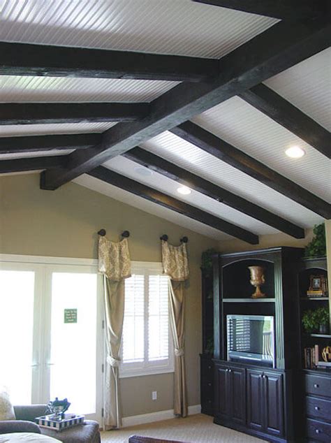 15 Faux Wood Ceiling Beam Ideas (Photos)