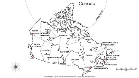 Printable Blank Map Of Canada With Provinces And Capitals - Printable Maps