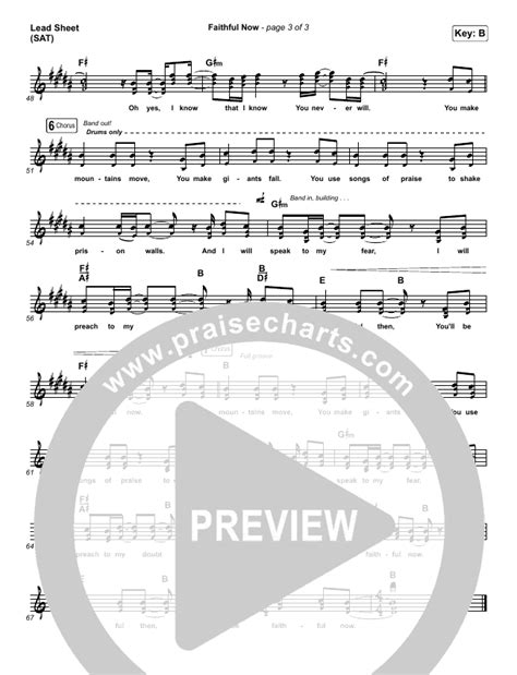 Faithful Now Sheet Music (Vertical Worship) - PraiseCharts