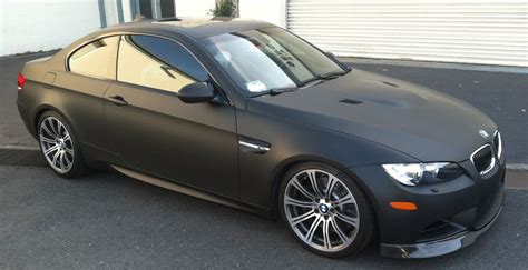 Matte Black Wrap for Silver BMW – Custom Vehicle Wraps