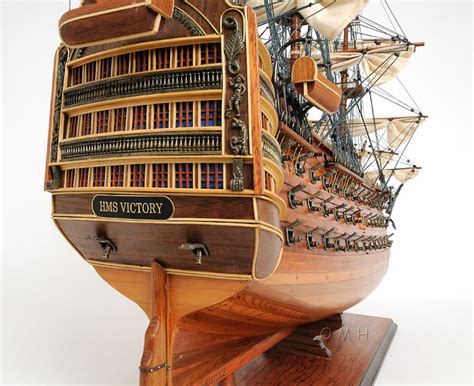 HMS Victory Wooden Tall Ship Model 37" Lord Nelson's Flagship ...