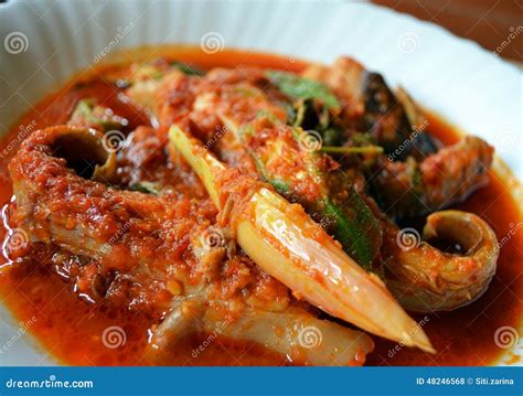 Malay Cuisine - Asam Pedas Ikan Pari Stock Photo - Image: 48246568