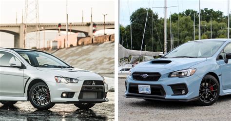 Subaru Impreza WRX STI VS Mitsubishi Lancer Evolution: Who's The Rally ...