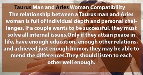 Taurus Man and Aries Woman Compatibility 2024 – Capricorn Traits