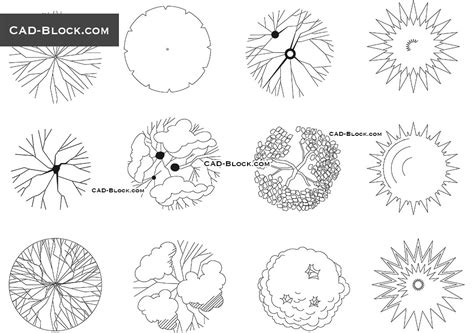 Autocad Trees CAD Blocks Free Dwg CADBlocksDWG, 45% OFF