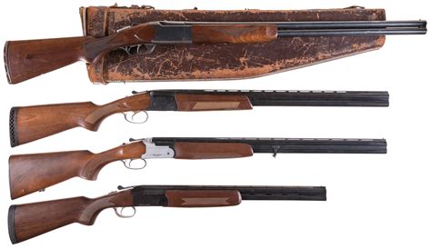 Four Over/Under Shotguns -A) Marlin Model 90 Shotgun with Case | Rock ...