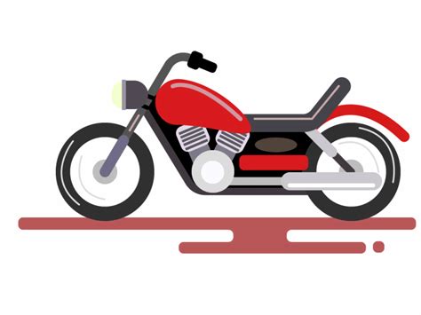 Ghost Rider - Flat Design Motorcycle by Monkey's Dream on Dribbble