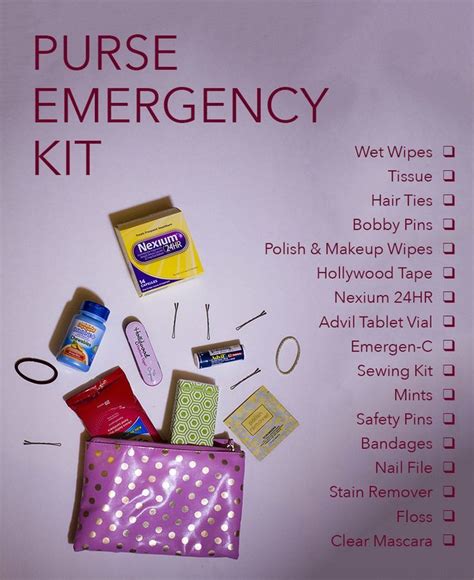 What's in your Purse-mergency kit for date night? Here are a few ...