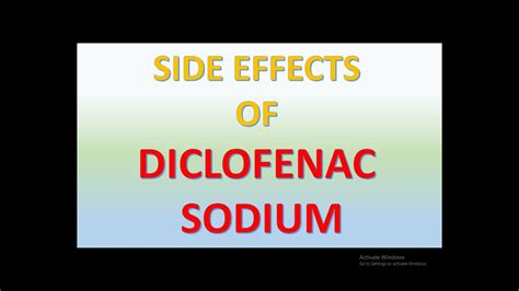 Diclofenac sodium Side effects | side effects of diclofenac sodium ...