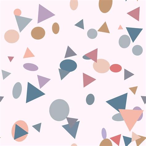 Premium Vector | Random geometric shapes multicolored abstract pattern ...