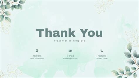 Presentation Ending Thank You Slide Template - SlideKit