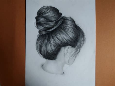 Realistic Hair Drawing, Girl Hair Drawing, Shading Drawing, Realistic ...