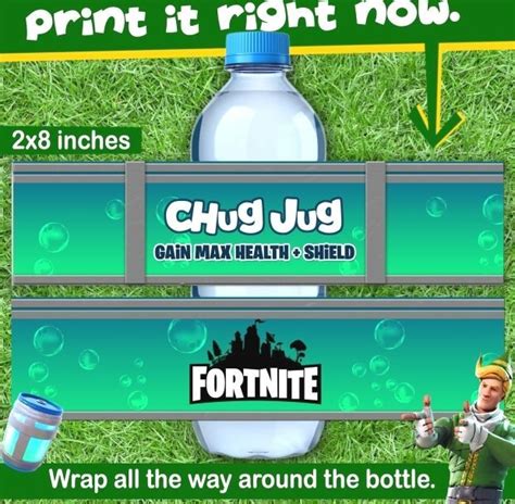 Fortnite Bottle : Fortnite Bottle / Chug jug / Fortnite printable ...