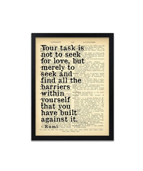 Love Poem Print Rumi Poem Poster Love Poems Prints | Etsy UK