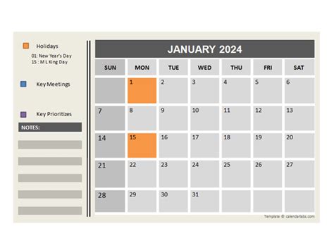 March 2024 Calendar Printable Template Powerpoint - Nov 2024 Calendar ...