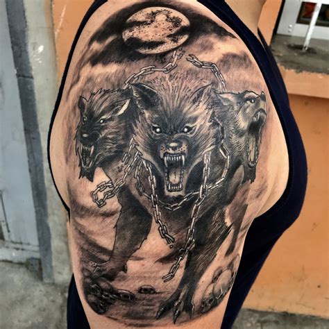 Cerberus tattoo | Greek mythology tattoos, Mythology tattoos, Greek god ...