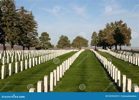 Custer National Cemetery stock image. Image of grave - 33101619