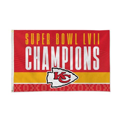 Kansas City Chiefs Super Bowl LVII Champions 3"x5 Banner Flag | Fan ...