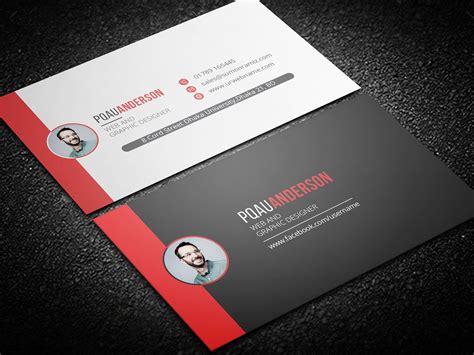 Personal Business Card | Business card template design, Business cards ...