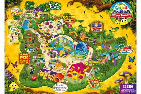 Cbeebies Land Hotel Map